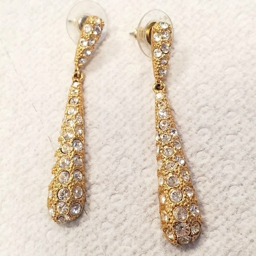 Roman Crystal Pave Dropping Earring 🌴
